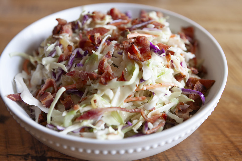 Easy Pineapple Bacon Slaw