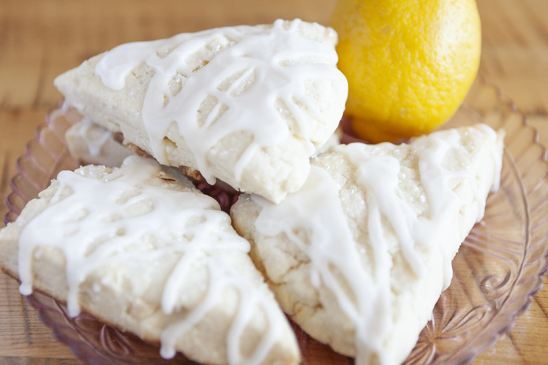 Gluten-Free Lemon White Chocolate Scones